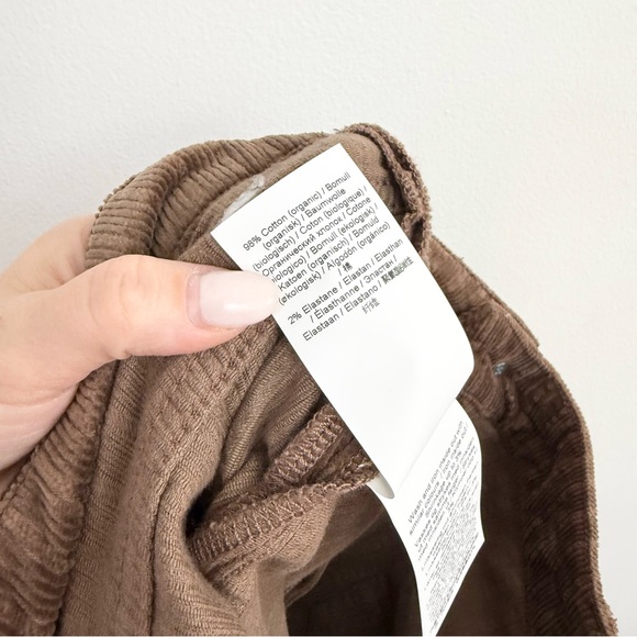 GANNI Brown Stretch Corduroy Mini Skirt Organic Cotton Size 38 - Picture 8 of 8